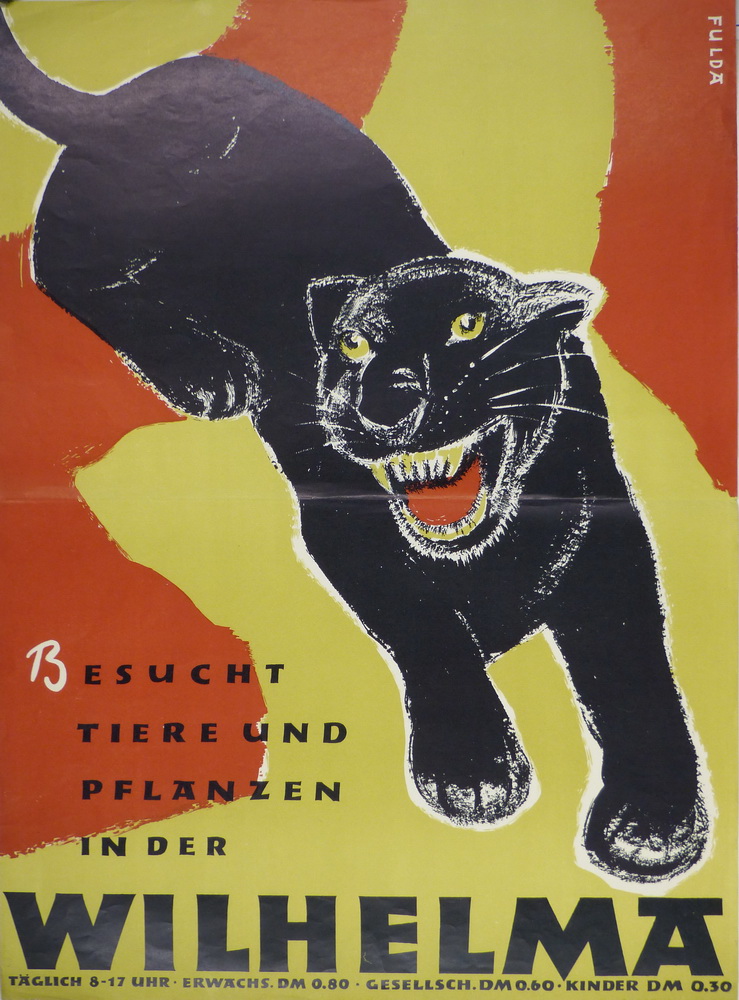 Panther 1953 (Plakat für Stuttgarter Wilhelma)