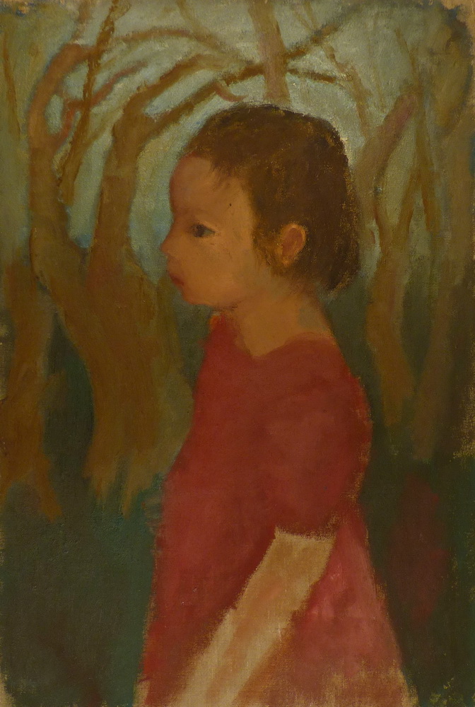 Erika im Wald ca. 1950